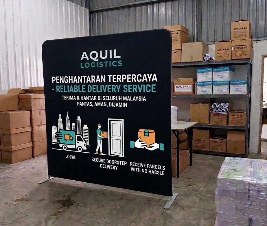 Tension Stand display for events and exhibitions