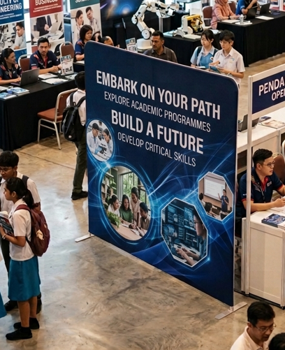 Tension stand printing in Malaysia for exhibition display