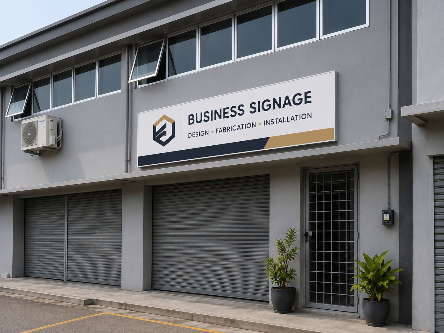 Custom Colorbond signboard for commercial building