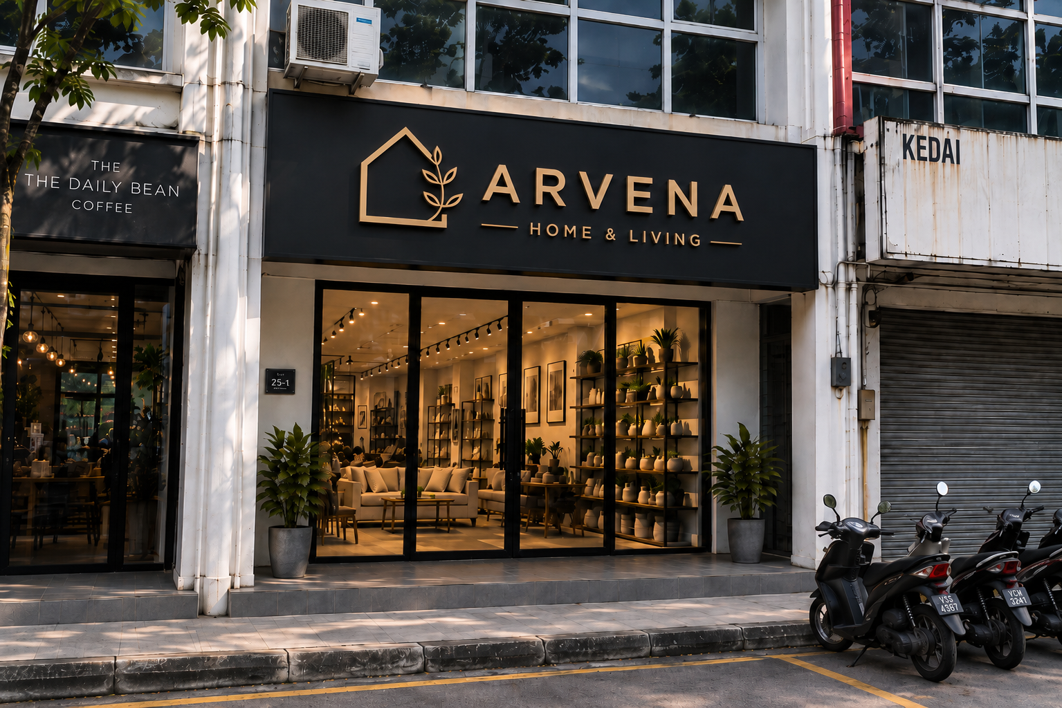 3D signboard installed on a retail shoplot in Malaysia