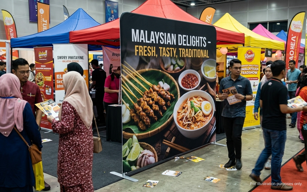event backdrop measurement at a Malaysian event